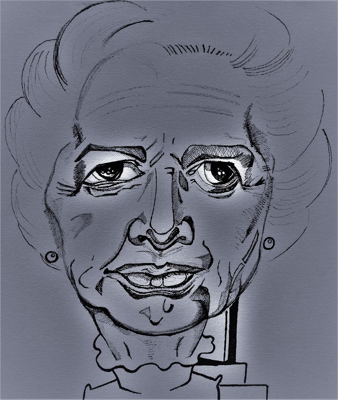 Caricature by PIGFISH - Margaret Thatcher The Iron Lady