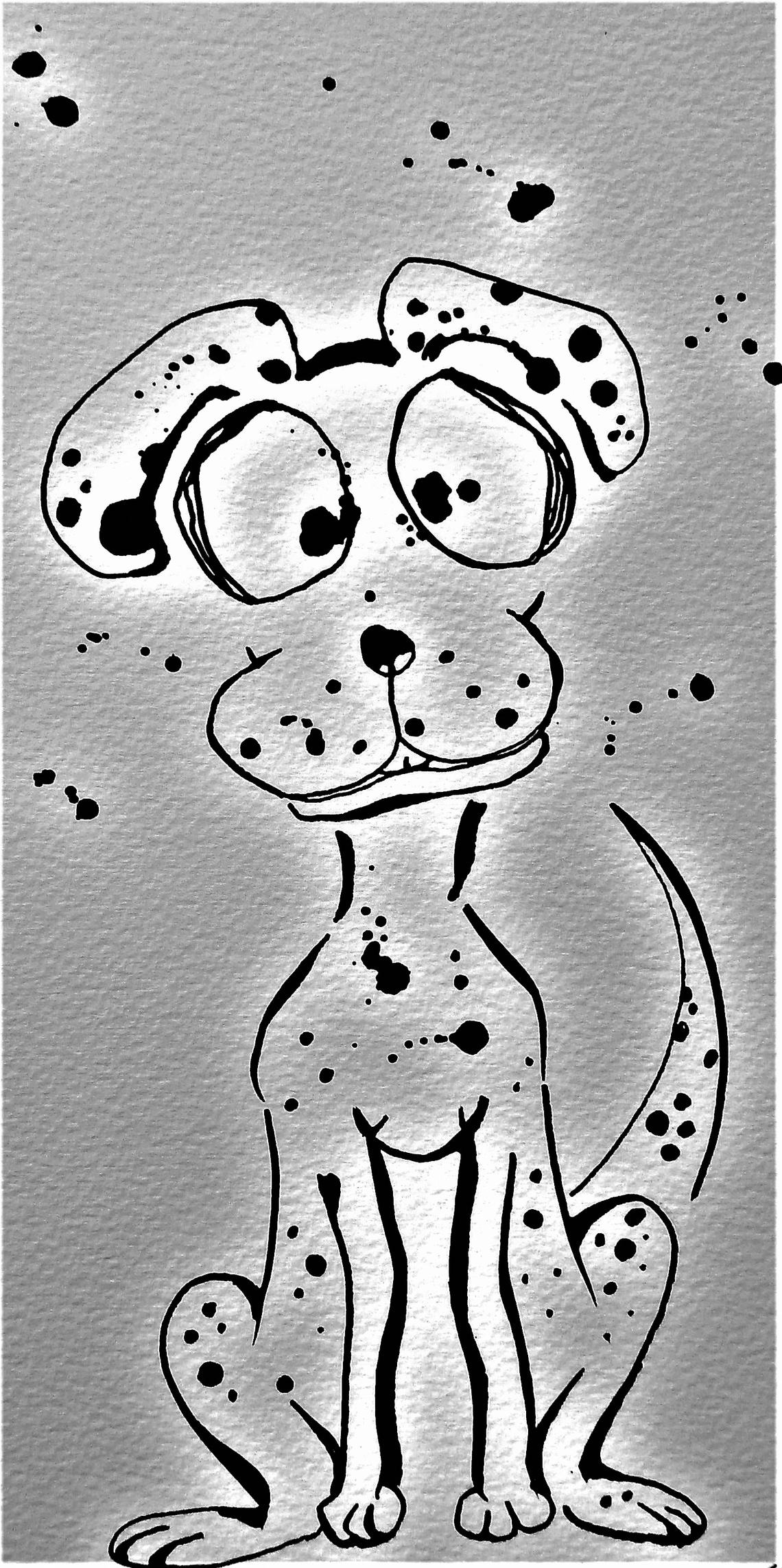 Dotty The Dog - Bath - Time - Cartoon by Pigfish - Cartoonist - Pigfish Cartoons Gallery